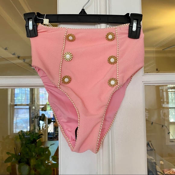 NWT Barbie Style Jonathan Simkhai Piped Luxe Strap Bikini - Picture 9 of 12